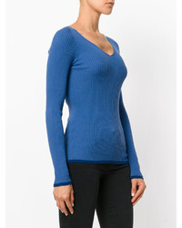 blauer Pullover von Twin-Set