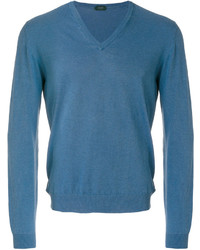 blauer Pullover von Zanone