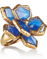 blauer Ring von Oscar de la Renta
