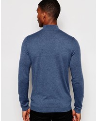 blauer Rollkragenpullover von Asos