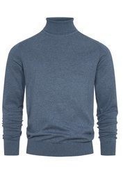 blauer Rollkragenpullover von INDICODE
