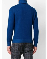 blauer Rollkragenpullover von Roberto Collina