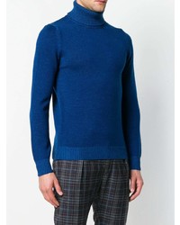 blauer Rollkragenpullover von Roberto Collina