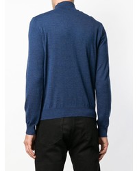 blauer Rollkragenpullover von Corneliani