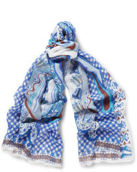 blauer Schal von Etro
