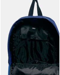 blauer Segeltuch Rucksack von Asos