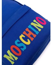 blauer Segeltuch Rucksack von Moschino
