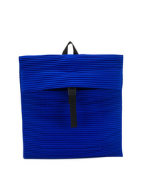 blauer Segeltuch Rucksack von Homme Plissé Issey Miyake
