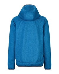 blauer Strick Fleece-Pullover mit einem Kapuze von Killtec