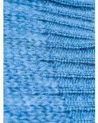 blauer Strick Oversize Pullover von Prada