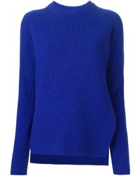 blauer Strick Oversize Pullover von Proenza Schouler