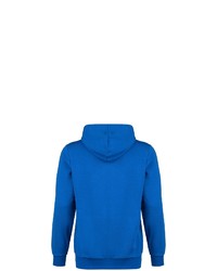 blauer Strick Pullover mit einem Kapuze von Puma