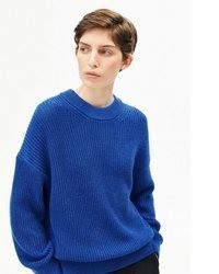 blauer Strick Pullover von Armedangels