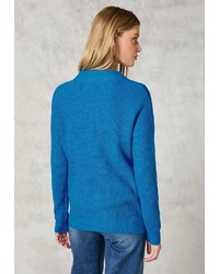 blauer Strick Pullover von Cecil