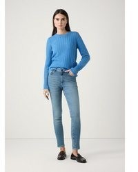 blauer Strick Pullover von More & More
