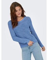 blauer Strick Pullover von Only