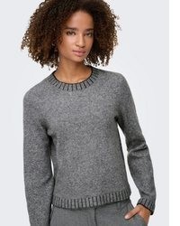 blauer Strick Pullover von Only