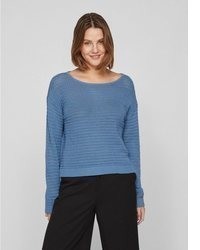 blauer Strick Pullover von Vila