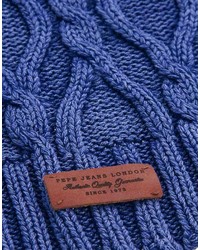 blauer Strick Schal von Pepe Jeans