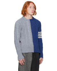 blauer Strickpullover von Thom Browne