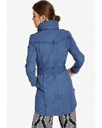 blauer Trenchcoat von khujo