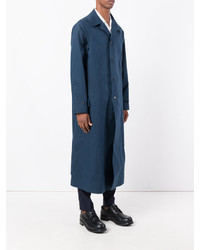 blauer Trenchcoat von Jil Sander