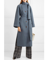 blauer Trenchcoat von Rejina Pyo