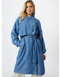 blauer Trenchcoat von Soaked in Luxury