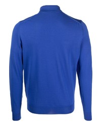 blauer Wollpolo pullover von Drumohr