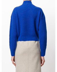 blauer Wollpullover von MSGM