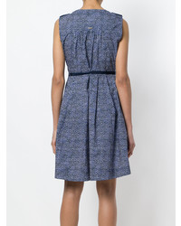 blaues ausgestelltes Kleid von Woolrich