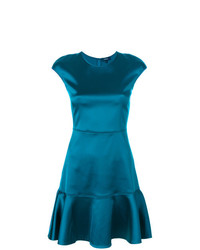 blaues ausgestelltes Kleid von Theory