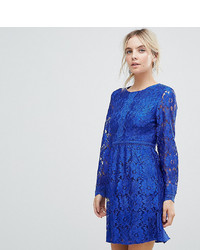 blaues ausgestelltes Kleid von Uttam Boutique Petite