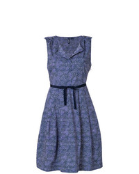blaues ausgestelltes Kleid von Woolrich