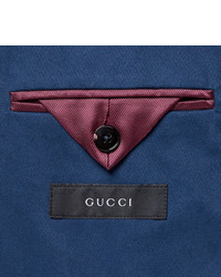 blaues Baumwollsakko von Gucci