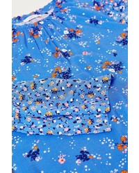 blaues bedrucktes gerade geschnittenes Kleid von edc by Esprit