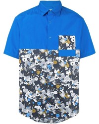blaues bedrucktes Hemd von Kenzo
