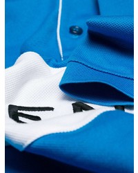 blaues bedrucktes Polohemd von Givenchy