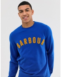 blaues bedrucktes Sweatshirt von Barbour