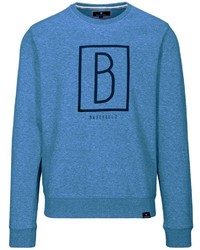 blaues bedrucktes Sweatshirt von BASEFIELD