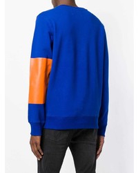 blaues bedrucktes Sweatshirt von Calvin Klein Jeans