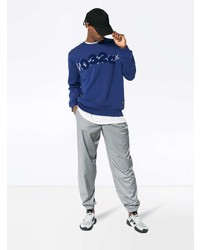 blaues bedrucktes Sweatshirt von 032c