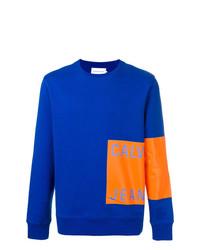 blaues bedrucktes Sweatshirt von Calvin Klein Jeans