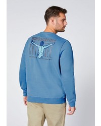 blaues bedrucktes Sweatshirt von Chiemsee