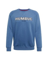 blaues bedrucktes Sweatshirt von Derbe