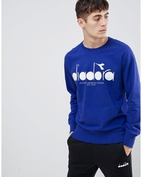 blaues bedrucktes Sweatshirt von DIADORA HERITAGE