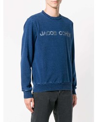 blaues bedrucktes Sweatshirt von Jacob Cohen