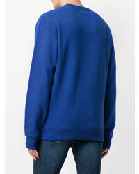 blaues bedrucktes Sweatshirt von Études