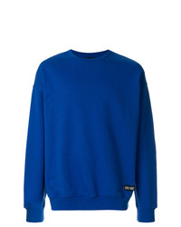 blaues bedrucktes Sweatshirt von Les (Art)ists