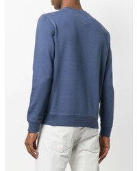 blaues bedrucktes Sweatshirt von Calvin Klein Jeans